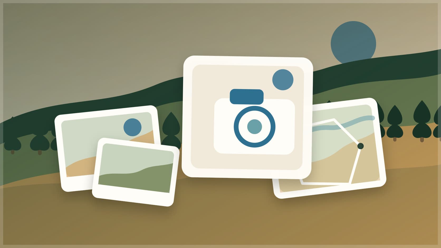 Camera, field photo contact sheet, and privacy-safe hunting lease image checklist